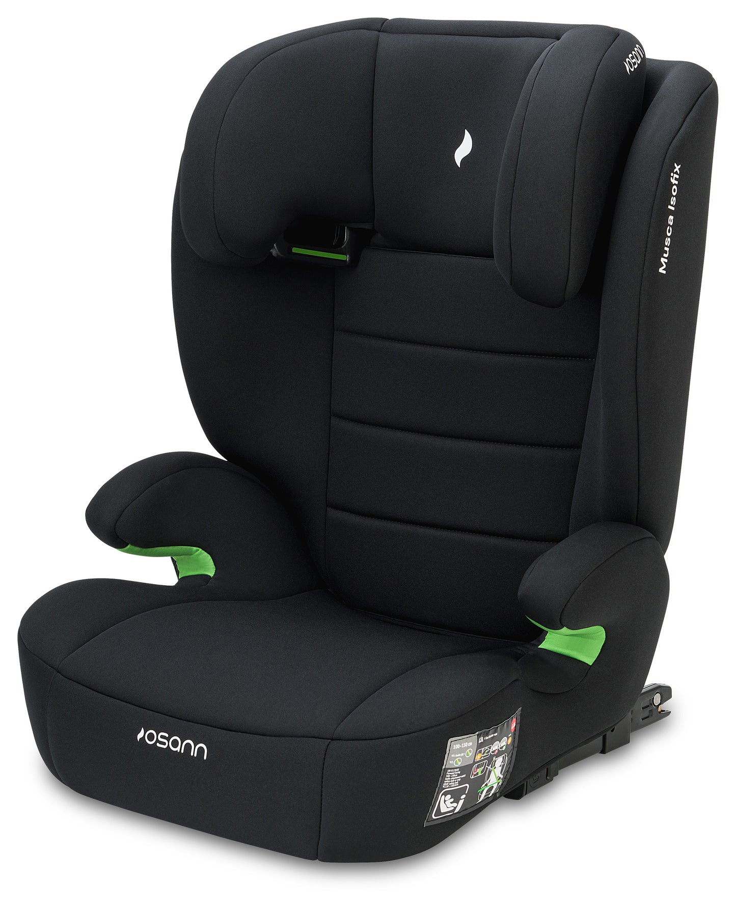 Seggiolino auto Musca isofix da 100 cm a 150 cm da 4 a 12 anni circa