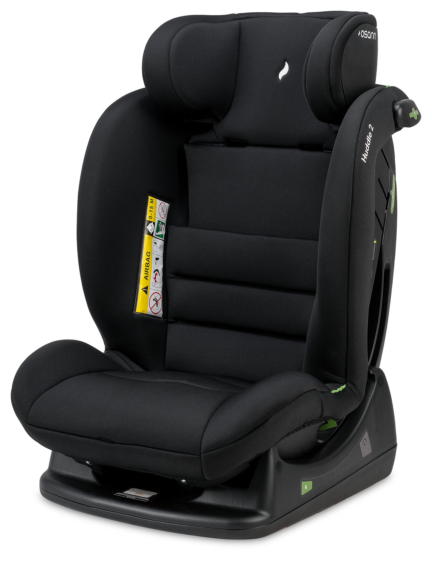 Seggiolino auto Huddle 2 isize da cm 40 a cm 150 dalla nascita a 12 anni installazione con cinture senza isofix