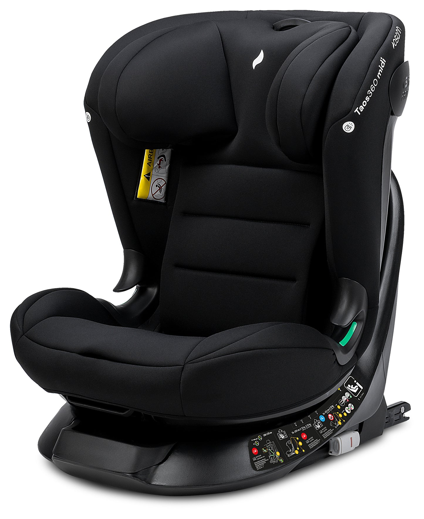Seggiolino auto TAOS360 midi iSize da cm 76 a cm 150 altezza bambino - Da circa 9 mesi a circa 12 anni