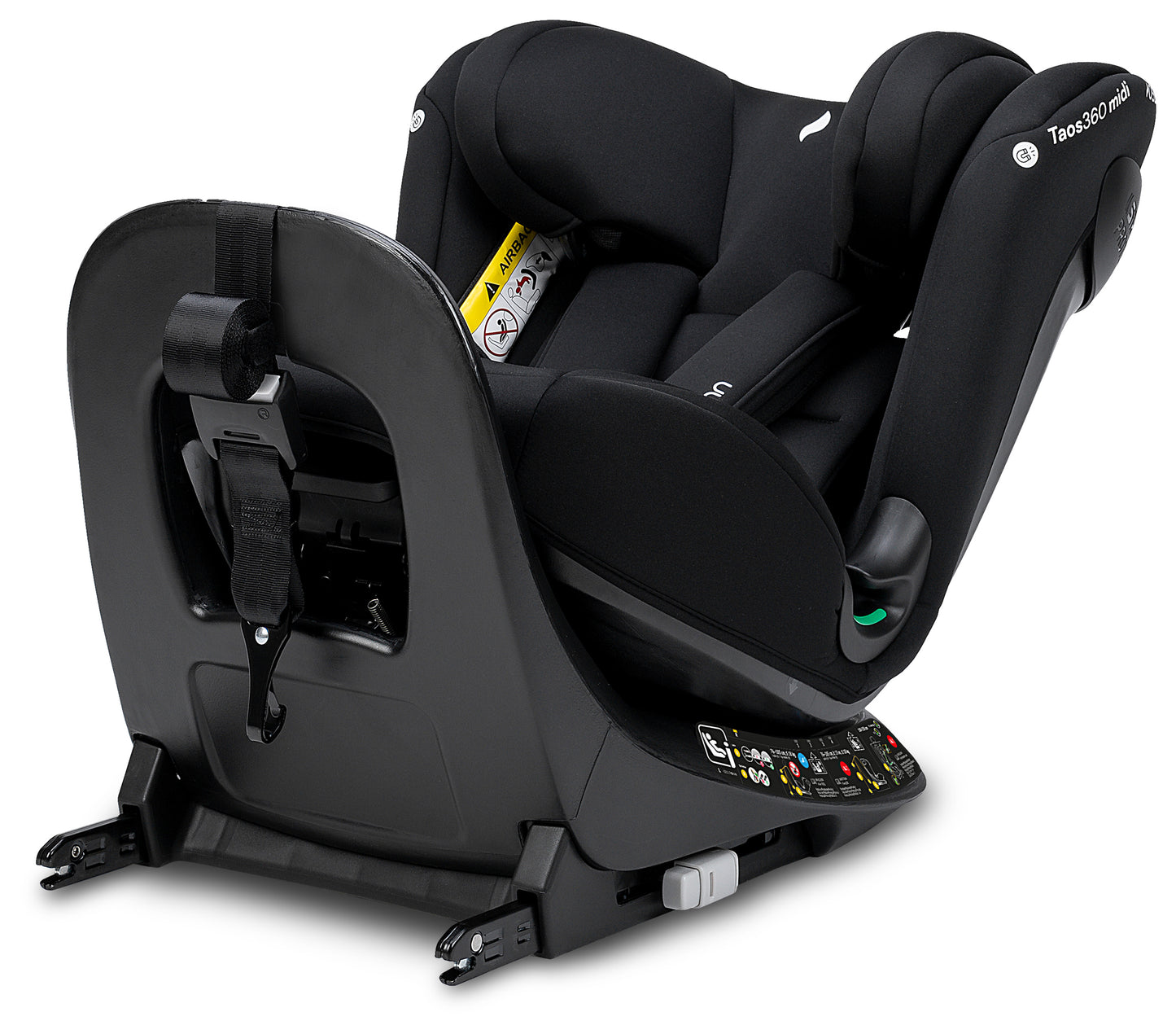 Seggiolino auto TAOS360 midi iSize da cm 76 a cm 150 altezza bambino - Da circa 9 mesi a circa 12 anni