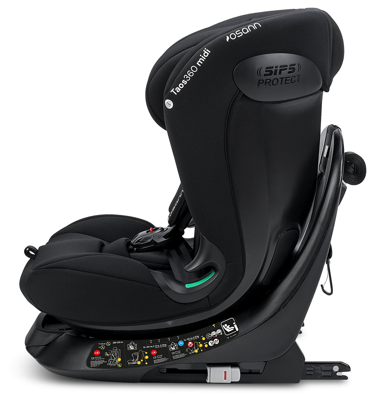 Seggiolino auto TAOS360 midi iSize da cm 76 a cm 150 altezza bambino - Da circa 9 mesi a circa 12 anni
