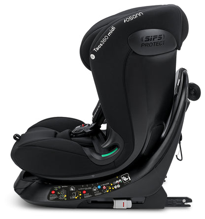 Seggiolino auto TAOS360 midi iSize da cm 76 a cm 150 altezza bambino - Da circa 9 mesi a circa 12 anni
