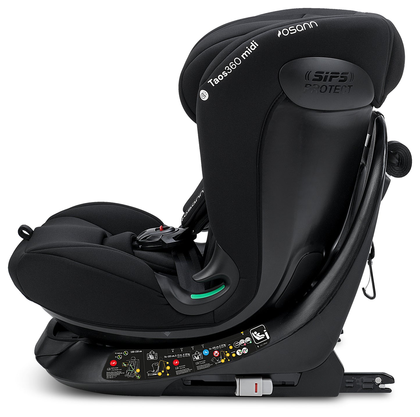Seggiolino auto TAOS360 midi iSize da cm 76 a cm 150 altezza bambino - Da circa 9 mesi a circa 12 anni
