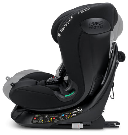 Seggiolino auto TAOS360 midi iSize da cm 76 a cm 150 altezza bambino - Da circa 9 mesi a circa 12 anni