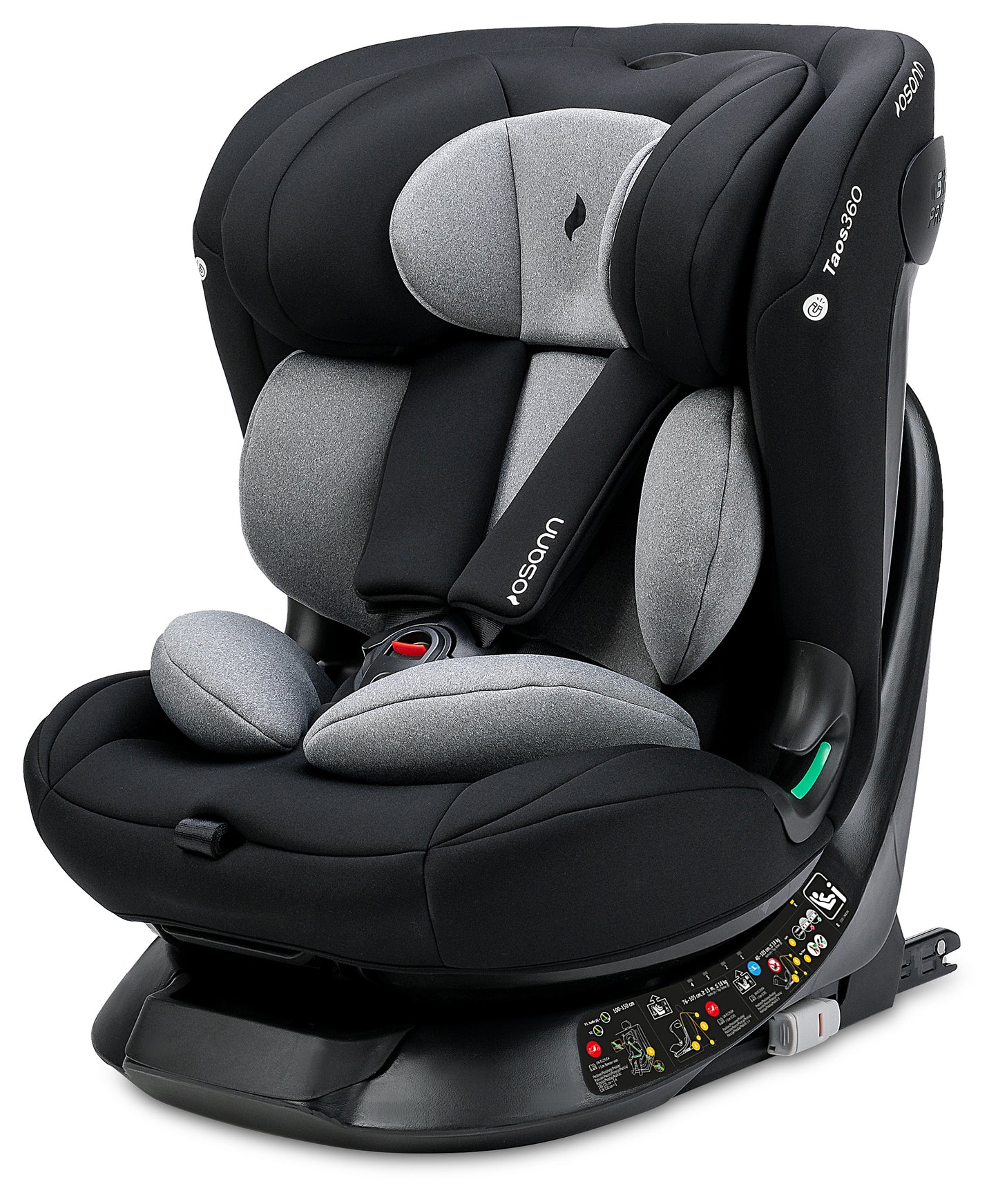 Seggiolino auto TAOS360 iSize da cm 40 a cm 150 altezza bambino - Dalla nascita a circa 12 anni