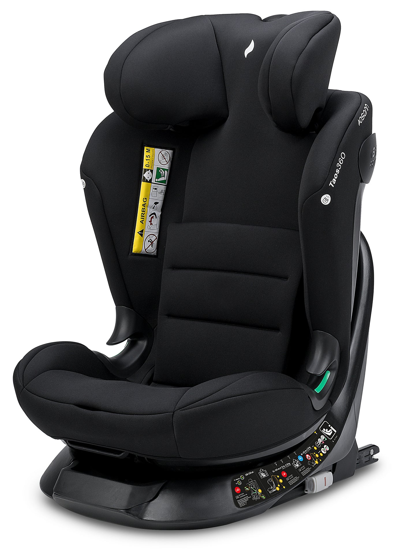 Seggiolino auto TAOS360 iSize da cm 40 a cm 150 altezza bambino - Dalla nascita a circa 12 anni
