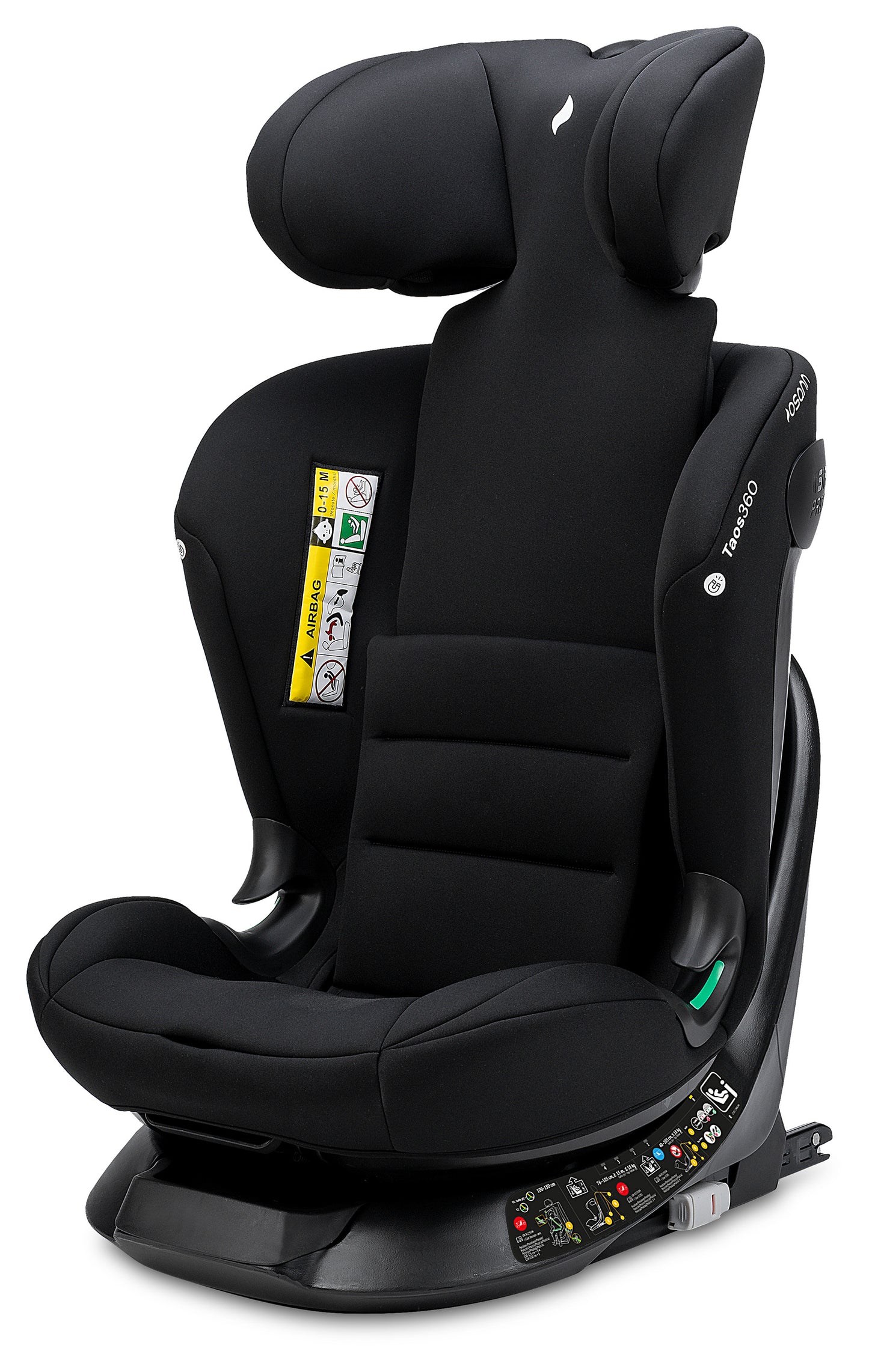 Seggiolino auto TAOS360 iSize da cm 40 a cm 150 altezza bambino - Dalla nascita a circa 12 anni