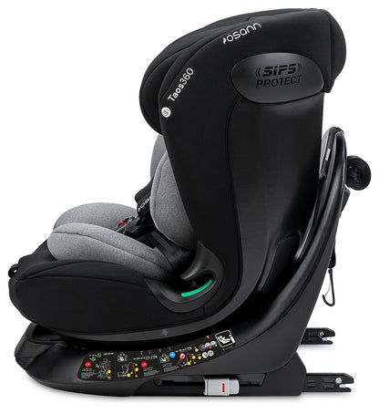 Seggiolino auto TAOS360 iSize da cm 40 a cm 150 altezza bambino - Dalla nascita a circa 12 anni