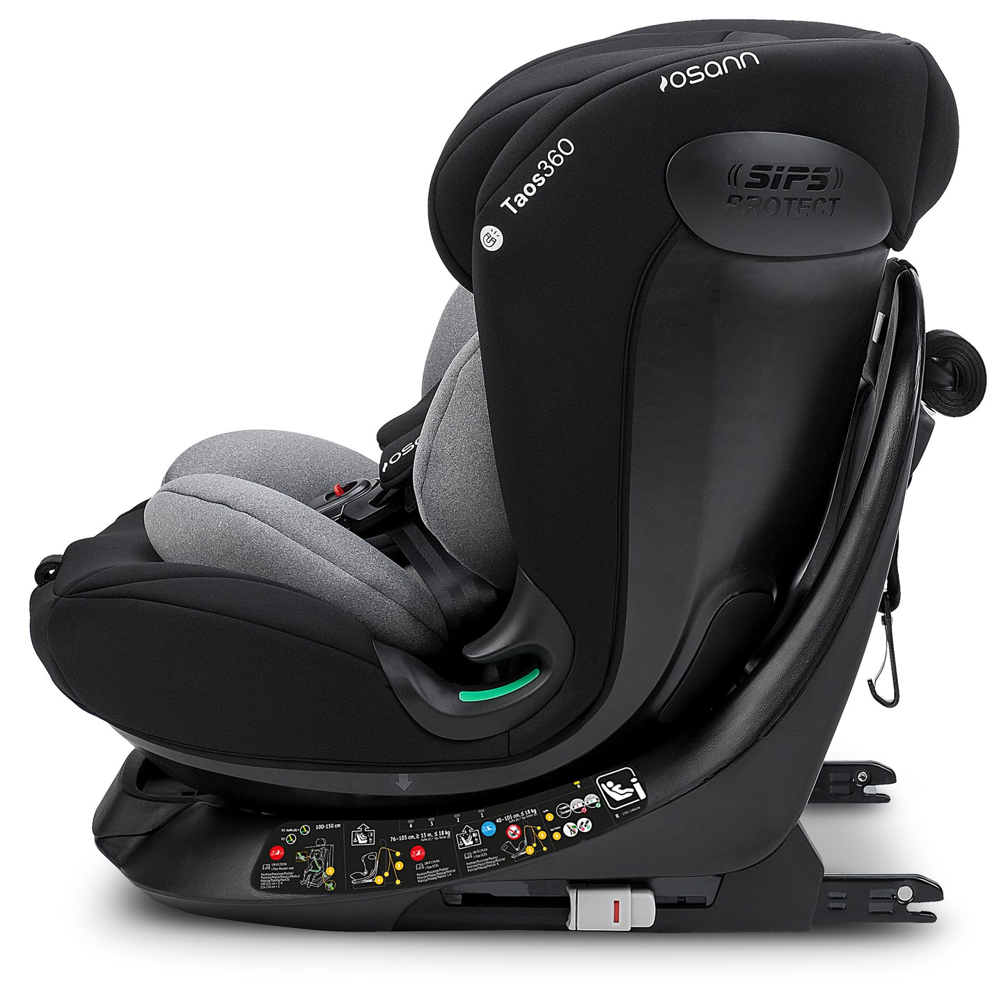 Seggiolino auto TAOS360 iSize da cm 40 a cm 150 altezza bambino - Dalla nascita a circa 12 anni