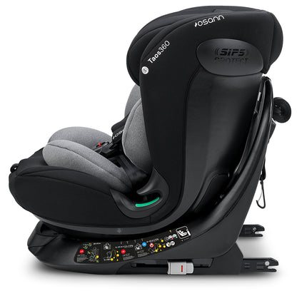Seggiolino auto TAOS360 iSize da cm 40 a cm 150 altezza bambino - Dalla nascita a circa 12 anni