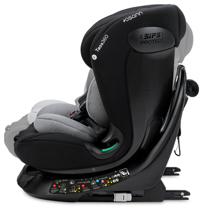 Seggiolino auto TAOS360 iSize da cm 40 a cm 150 altezza bambino - Dalla nascita a circa 12 anni
