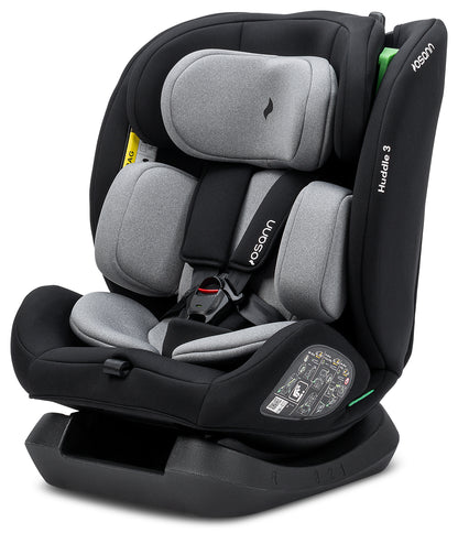 Seggiolino auto Huddle 3 isize da cm 40 a cm 150 dalla nascita a 12 anni installazione con cinture senza isofix