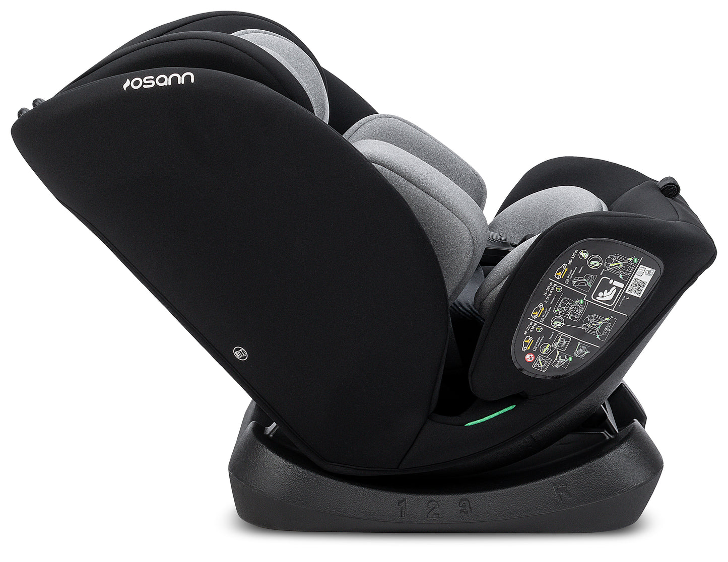 Seggiolino auto Huddle 3 isize da cm 40 a cm 150 dalla nascita a 12 anni installazione con cinture senza isofix